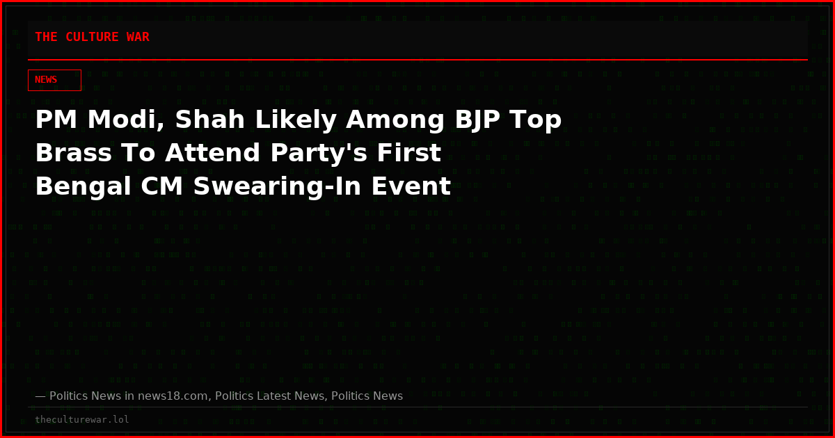 PM Modi, Shah Likely Among BJP Top Brass To Attend Party's First Bengal CM Swearing-In Event