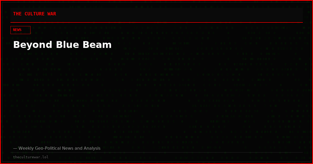 Beyond Blue Beam