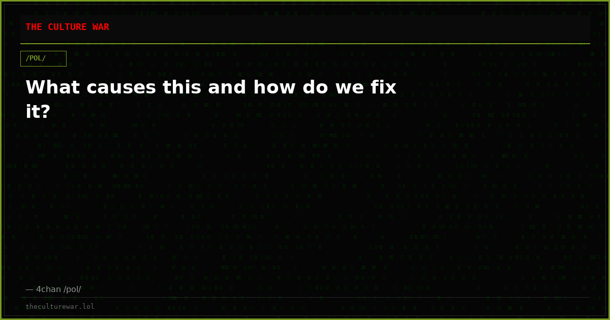 What causes this and how do we fix it?