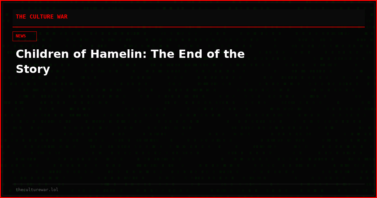 Children of Hamelin: The End of the Story