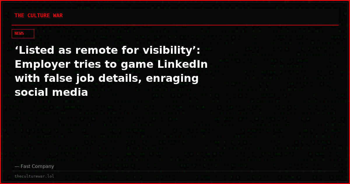 ‘Listed as remote for visibility’: Employer tries to game LinkedIn with false job details, enraging social media