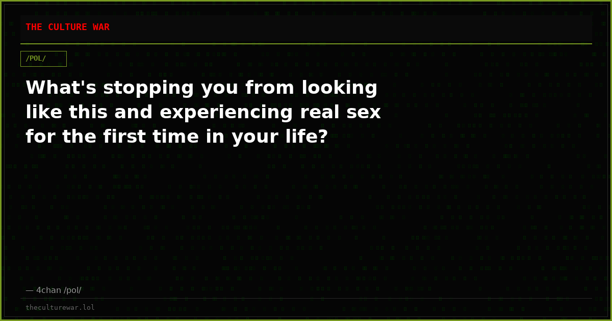 What's stopping you from looking like this and experiencing real sex for the first time in your life?