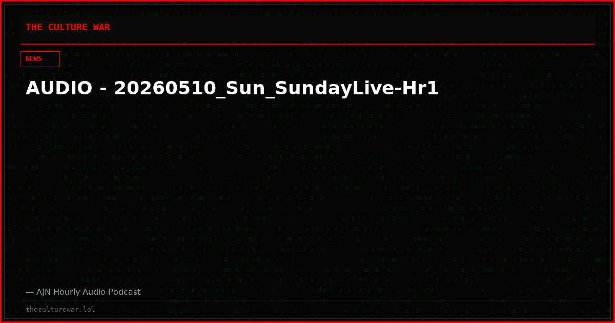 AUDIO - 20260510_Sun_SundayLive-Hr1
