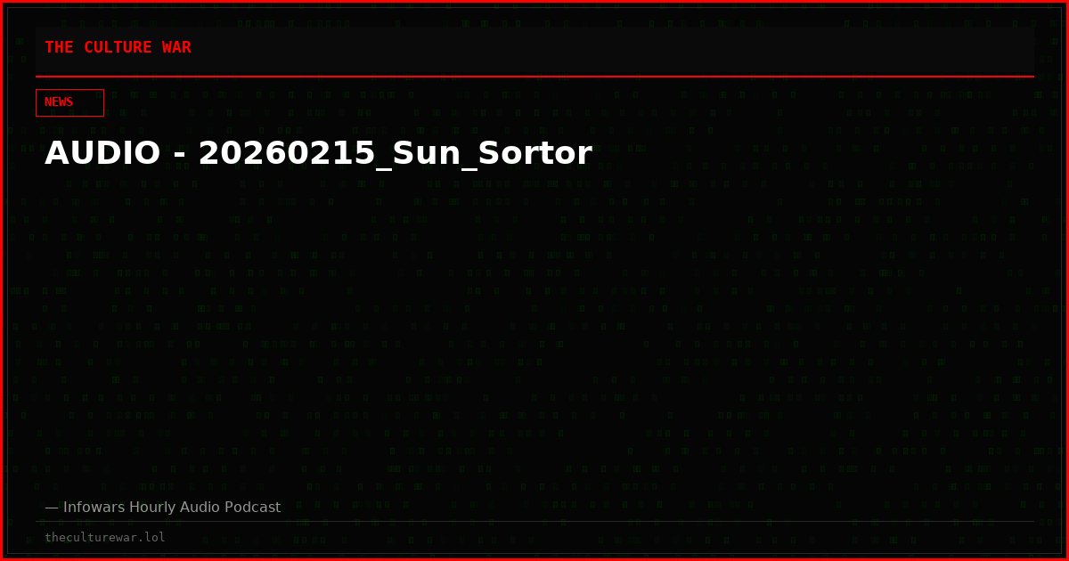 AUDIO - 20260215_Sun_Sortor