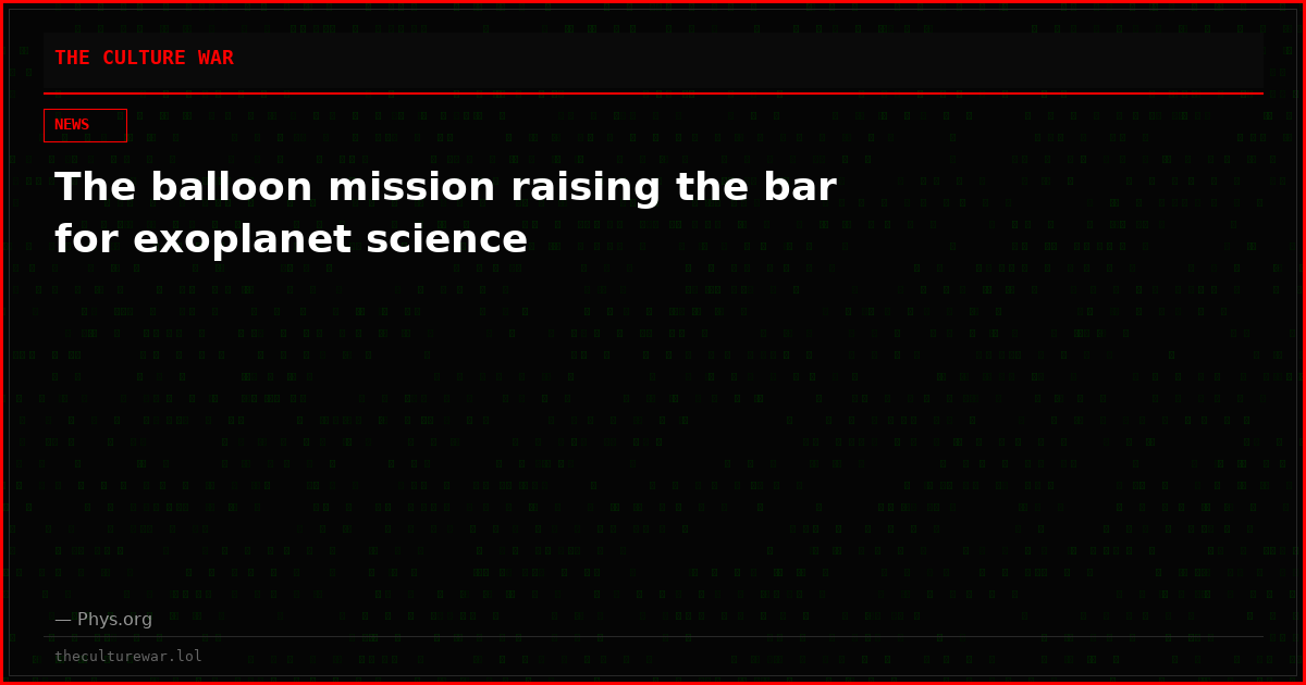 The balloon mission raising the bar for exoplanet science