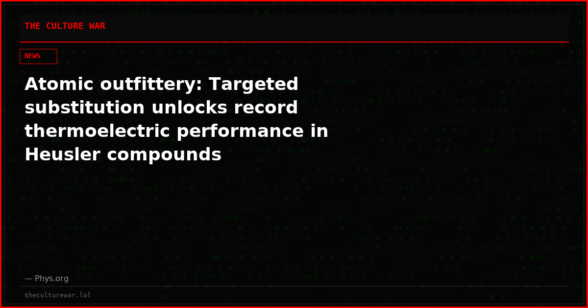 Atomic outfittery: Targeted substitution unlocks record thermoelectric performance in Heusler compounds