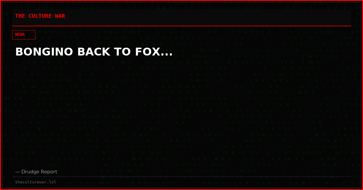 BONGINO BACK TO FOX...