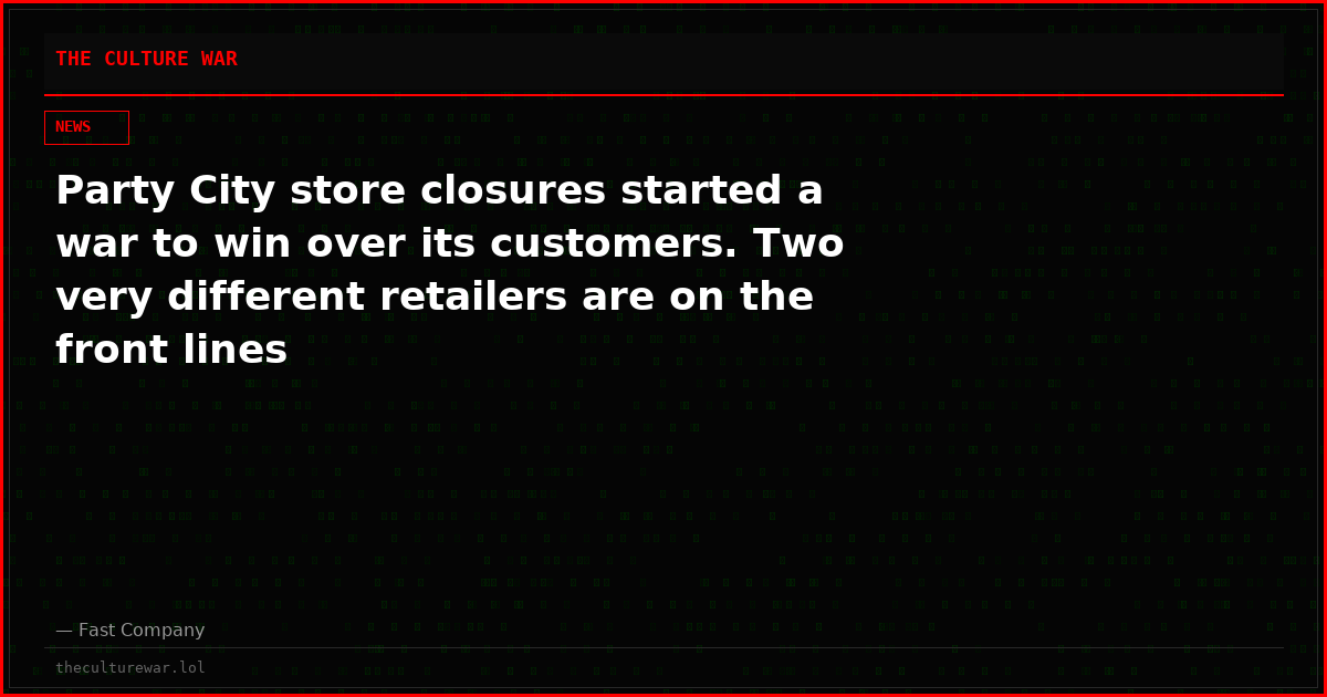 Party City store closures started a war to win over its customers. Two very different retailers are on the front lines