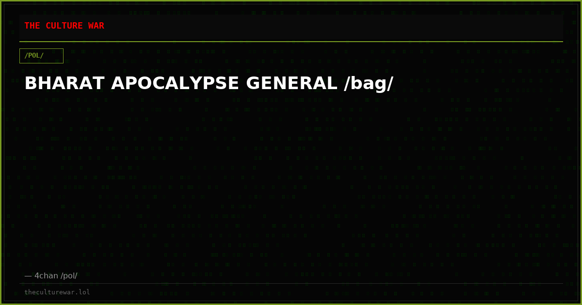 BHARAT APOCALYPSE GENERAL /bag/