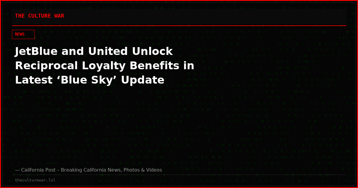 JetBlue and United Unlock Reciprocal Loyalty Benefits in Latest ‘Blue Sky’ Update