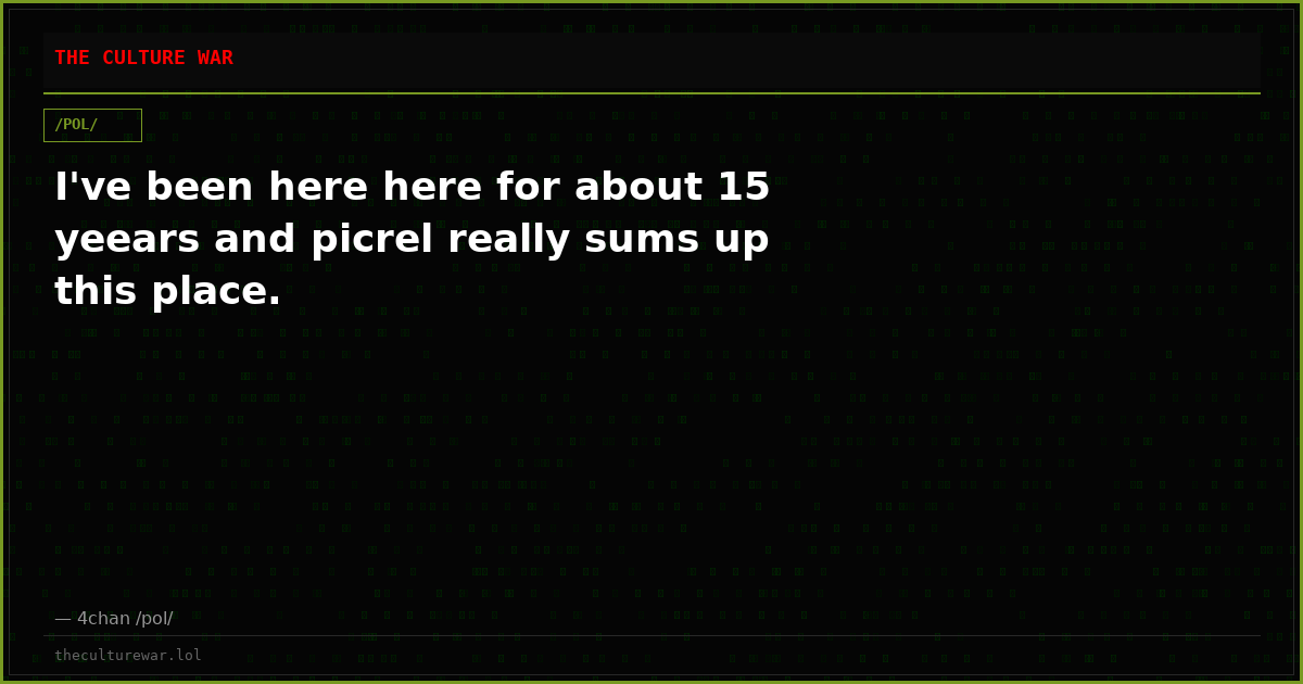 I've been here here for about 15 yeears and picrel really sums up this place.