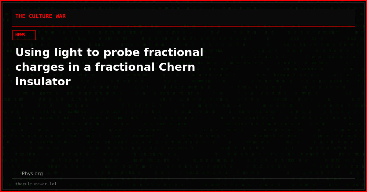 Using light to probe fractional charges in a fractional Chern insulator