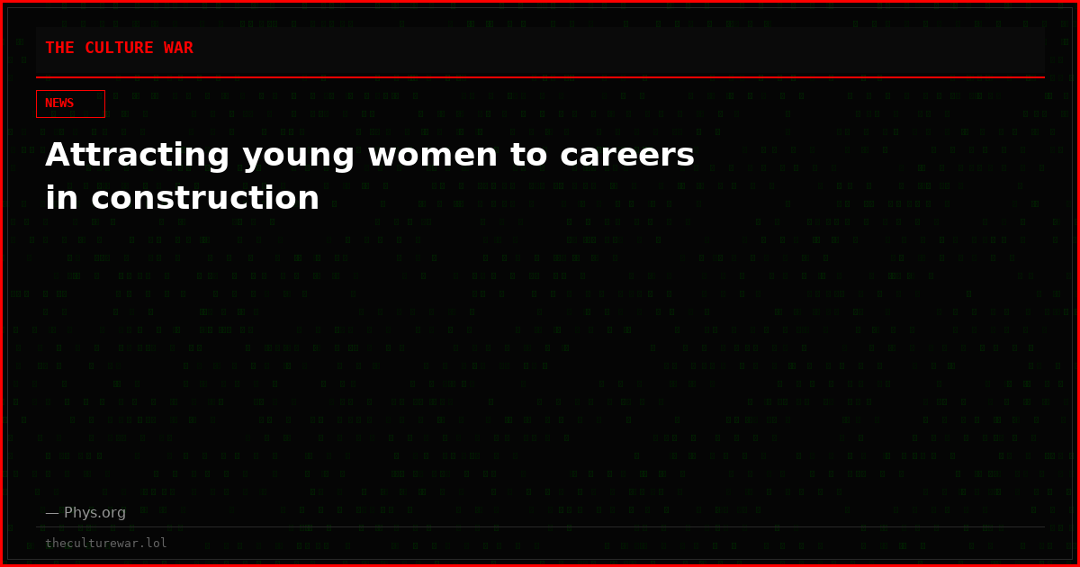 Attracting young women to careers in construction