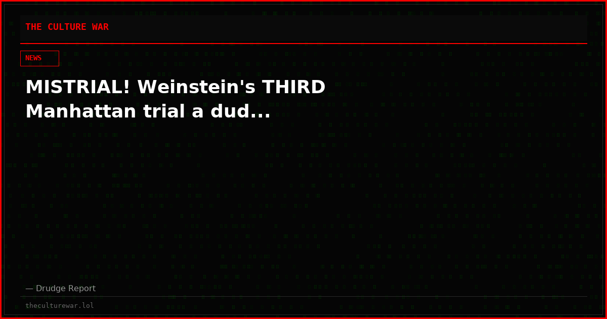 MISTRIAL! Weinstein's THIRD Manhattan trial a dud...
