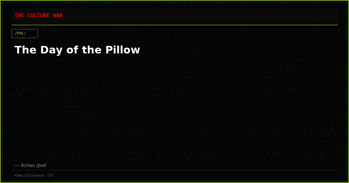 The Day of the Pillow