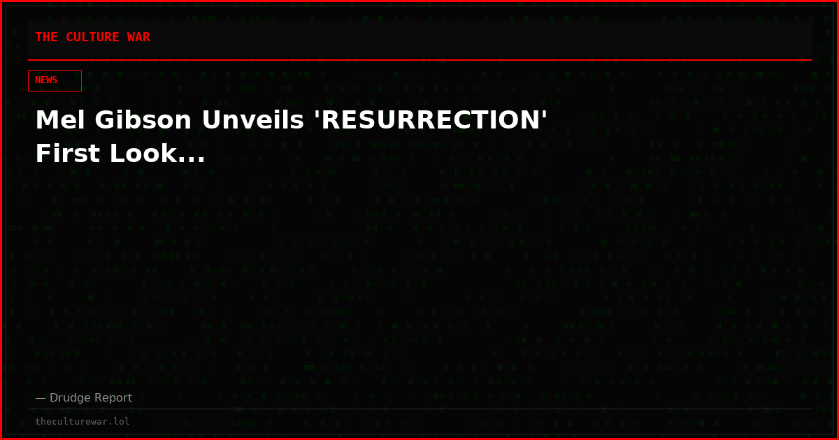 Mel Gibson Unveils 'RESURRECTION' First Look...