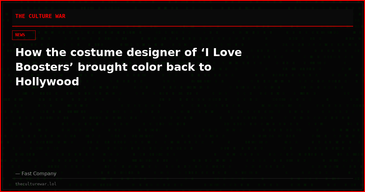 How the costume designer of ‘I Love Boosters’ brought color back to Hollywood