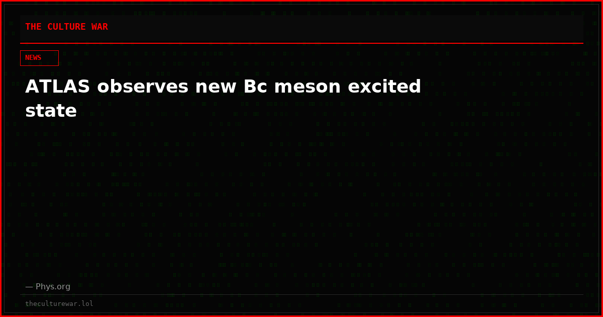 ATLAS observes new Bc meson excited state