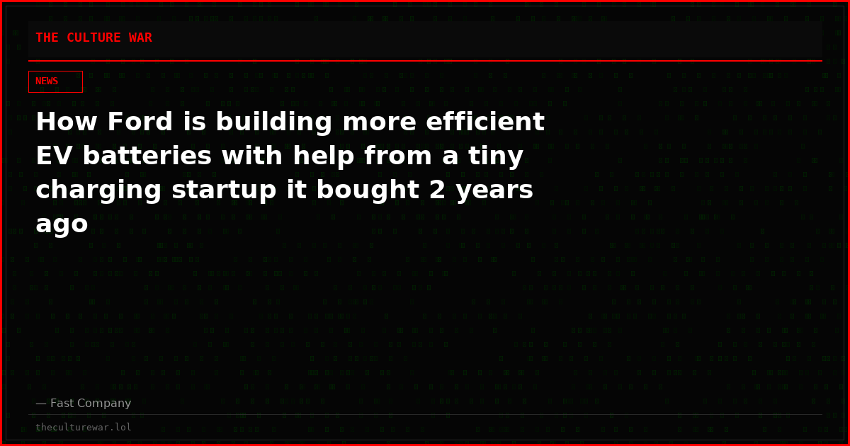 How Ford is building more efficient EV batteries with help from a tiny charging startup it bought 2 years ago
