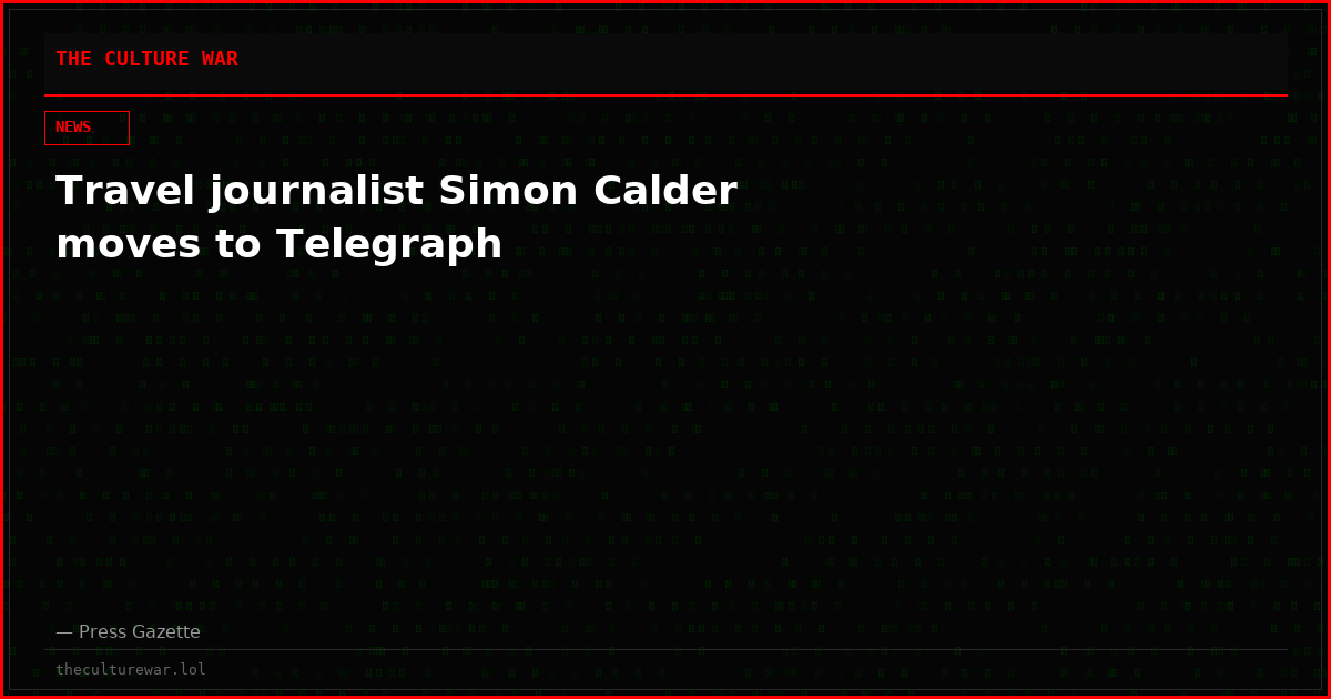 Travel journalist Simon Calder moves to Telegraph