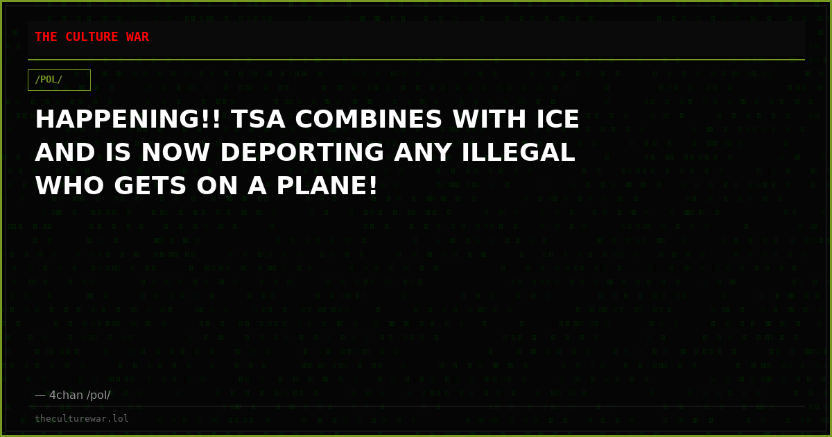 HAPPENING!! TSA COMBINES WITH ICE AND IS NOW DEPORTING ANY ILLEGAL WHO GETS ON A PLANE!