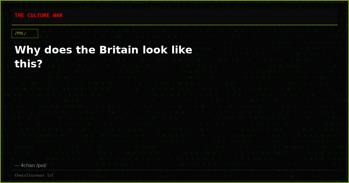 Why does the Britain look like this?