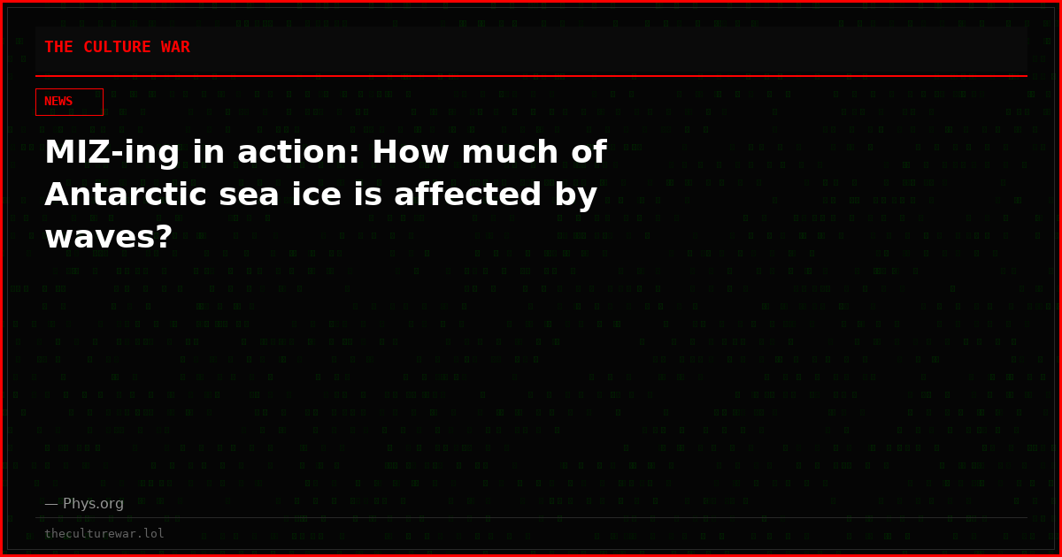 MIZ-ing in action: How much of Antarctic sea ice is affected by waves?
