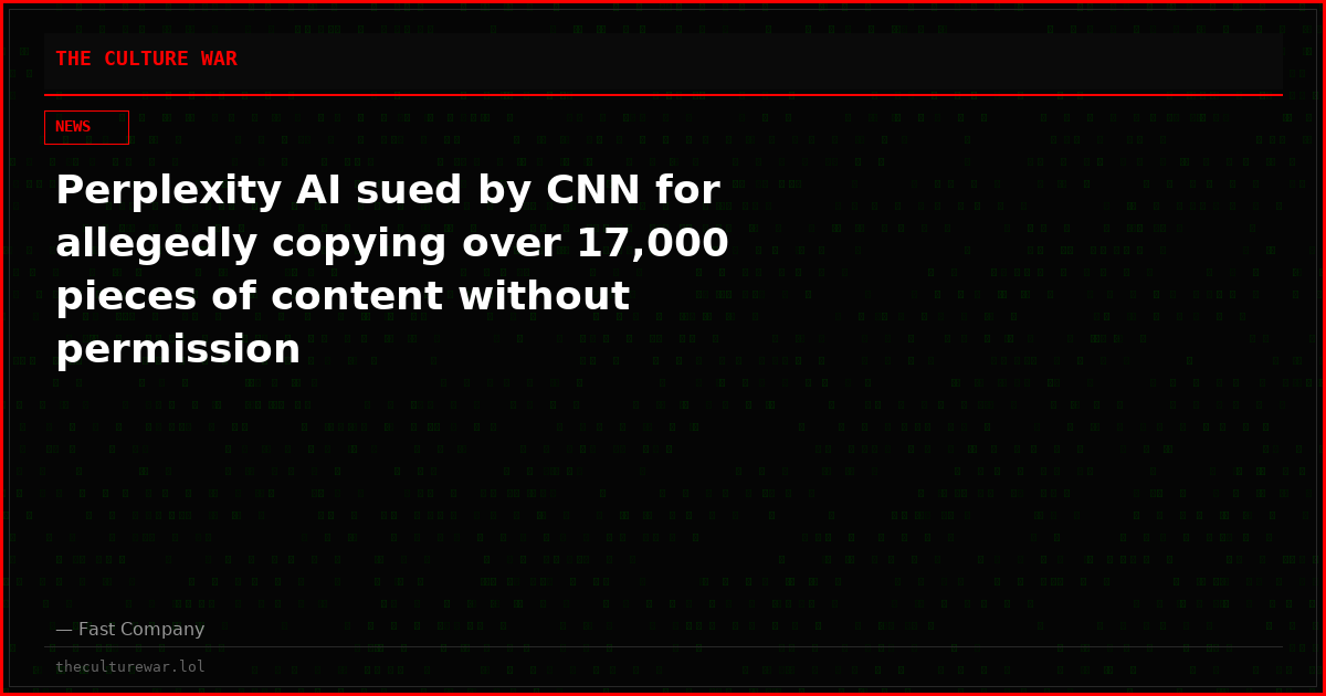 Perplexity AI sued by CNN for allegedly copying over 17,000 pieces of content without permission