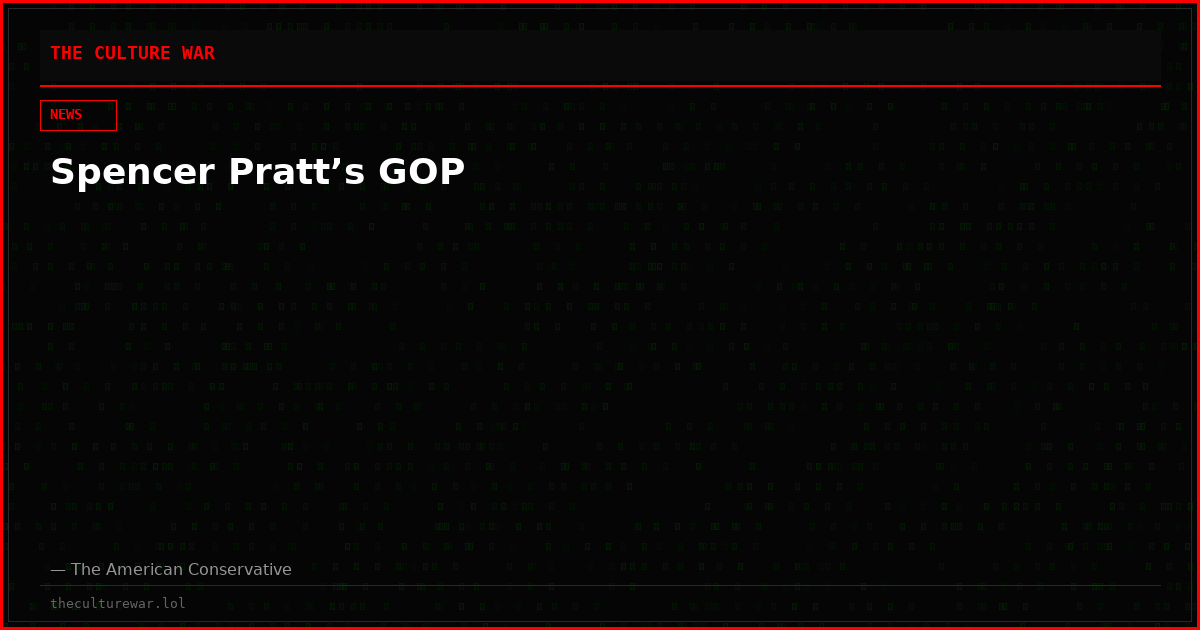 Spencer Pratt’s GOP