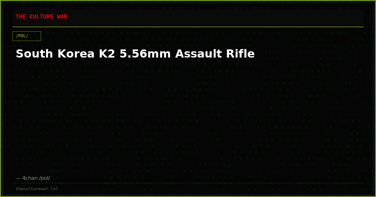 South Korea K2 5.56mm Assault Rifle