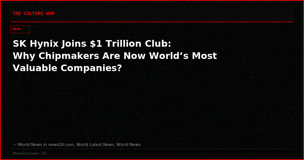 SK Hynix Joins $1 Trillion Club: Why Chipmakers Are Now World’s Most Valuable Companies?