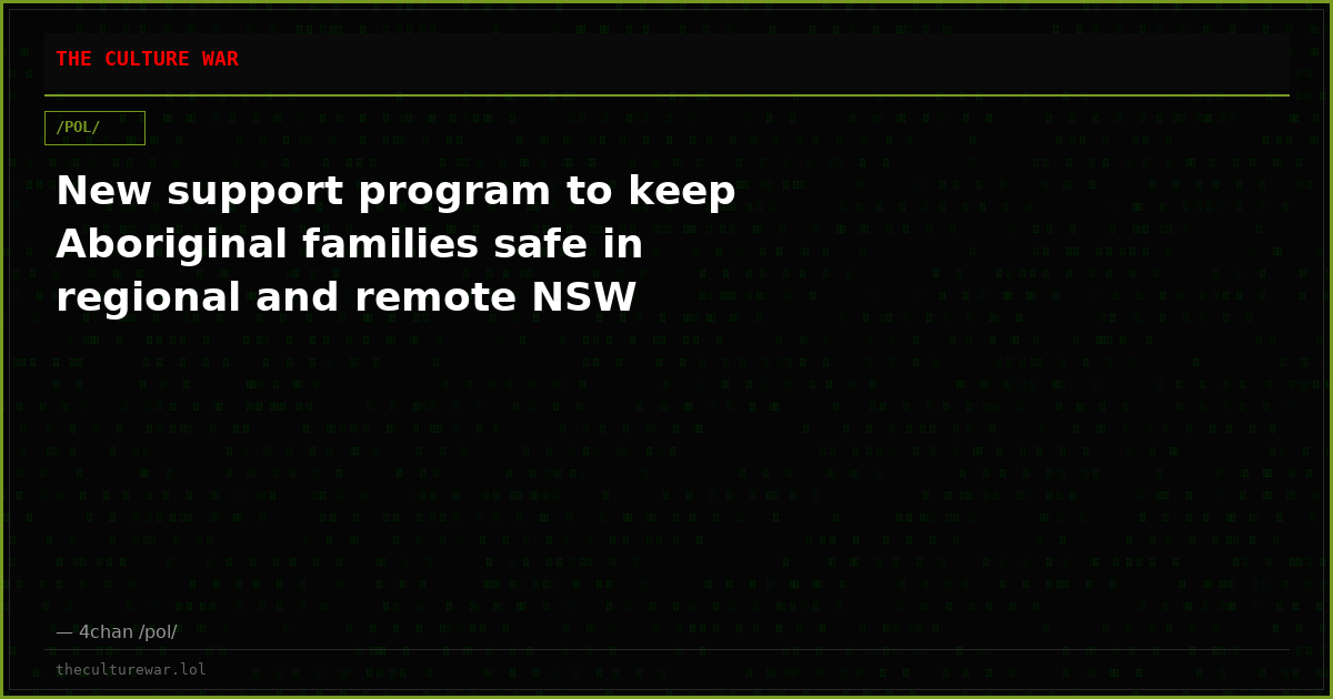 New support program to keep Aboriginal families safe in regional and remote NSW
