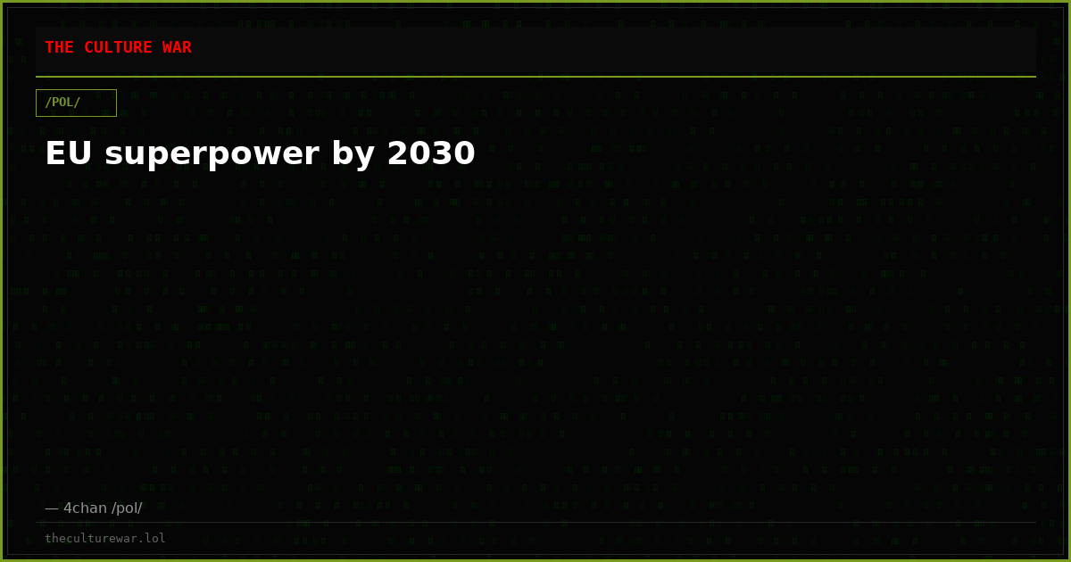 EU superpower by 2030