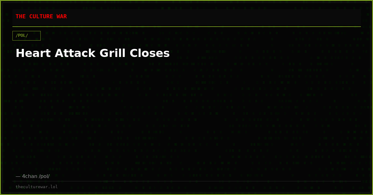 Heart Attack Grill Closes
