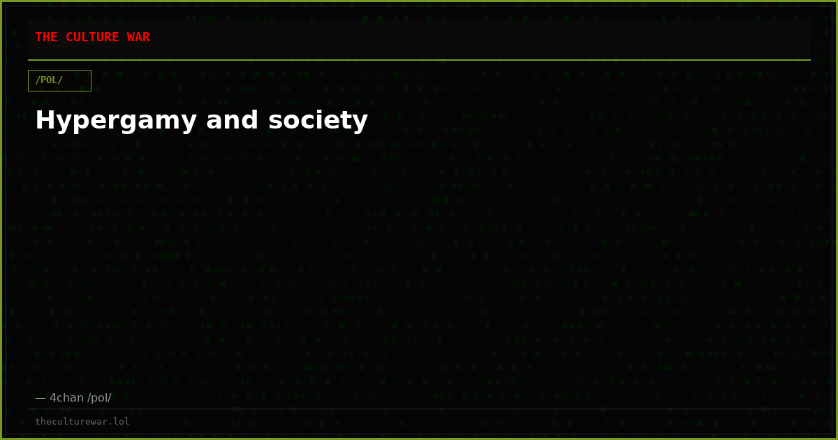 Hypergamy and society