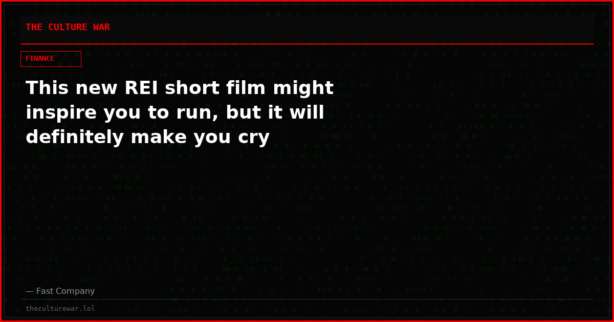 This new REI short film might inspire you to run, but it will definitely make you cry