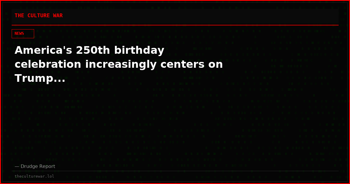 America's 250th birthday celebration increasingly centers on Trump...