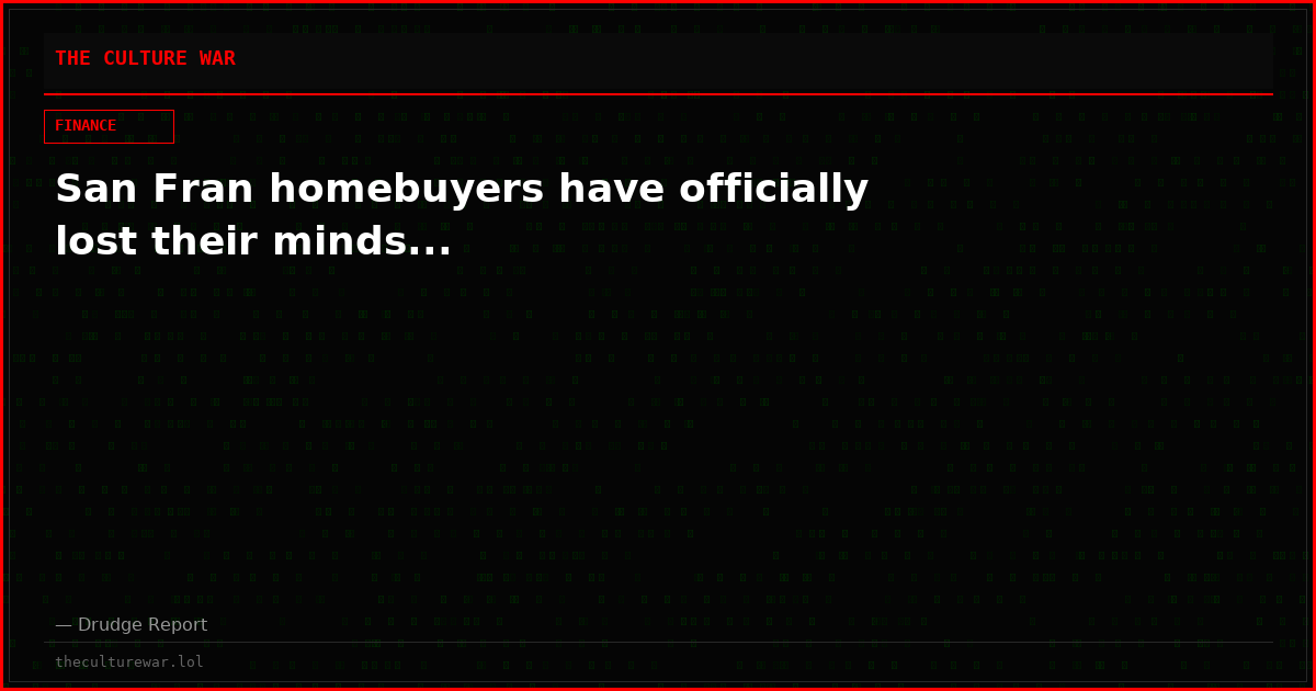 San Fran homebuyers have officially lost their minds...