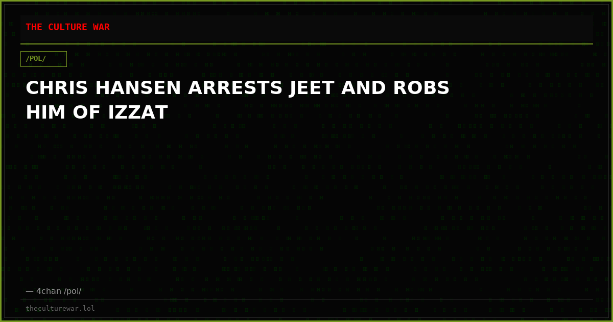 CHRIS HANSEN ARRESTS JEET AND ROBS HIM OF IZZAT