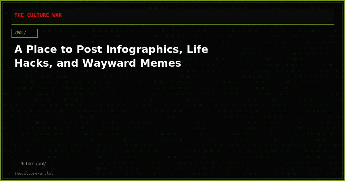 A Place to Post Infographics, Life Hacks, and Wayward Memes