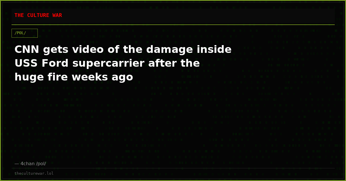 CNN gets video of the damage inside USS Ford supercarrier after the huge fire weeks ago