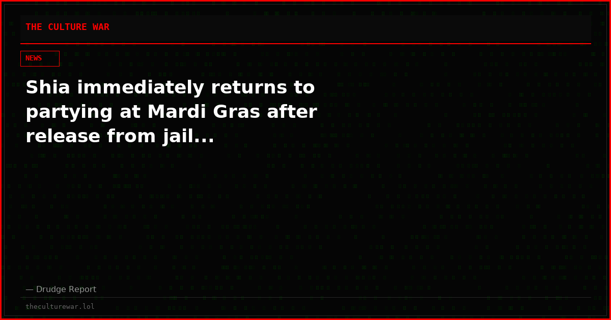 Shia immediately returns to partying at Mardi Gras after release from jail...
