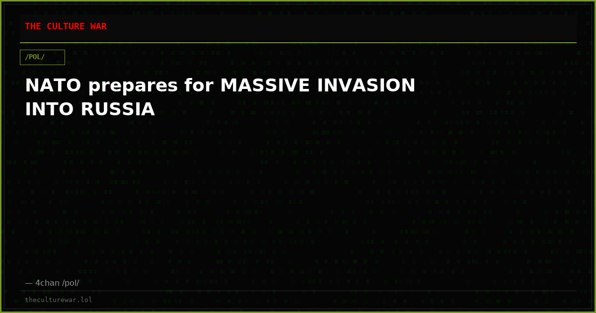 NATO prepares for MASSIVE INVASION INTO RUSSIA