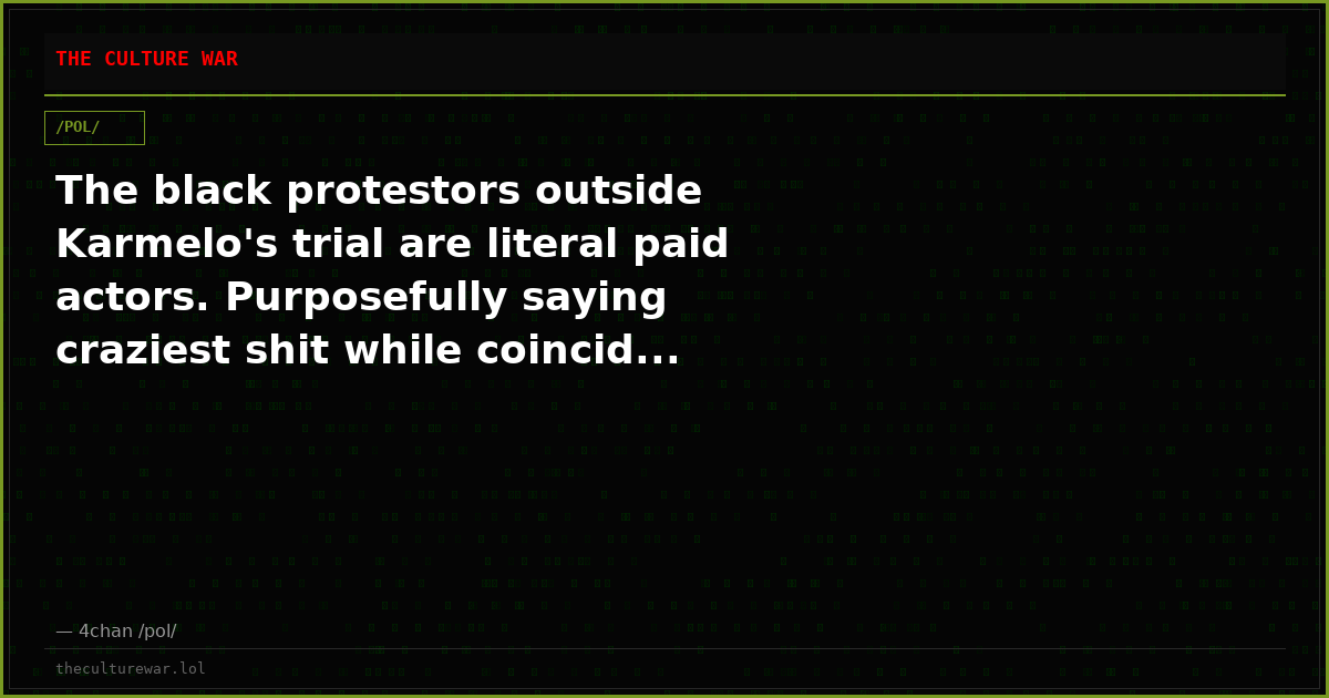 The black protestors outside Karmelo's trial are literal paid actors. Purposefully saying craziest shit while coincid...