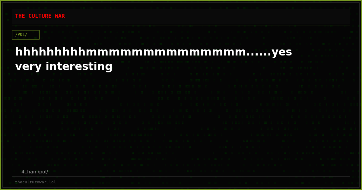 hhhhhhhhhmmmmmmmmmmmmmm......yes very interesting