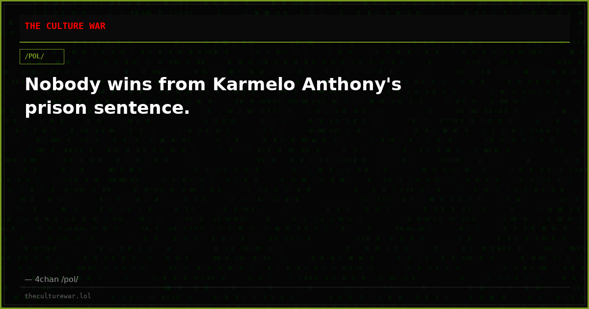 Nobody wins from Karmelo Anthony's prison sentence.