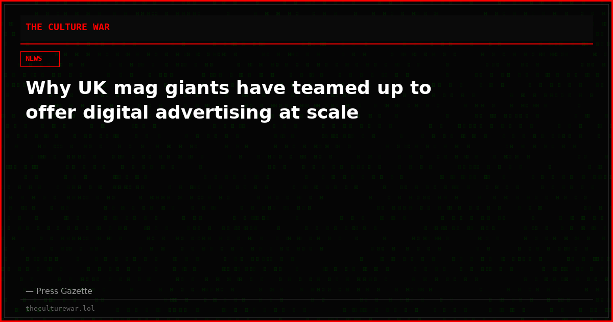 Why UK mag giants have teamed up to offer digital advertising at scale