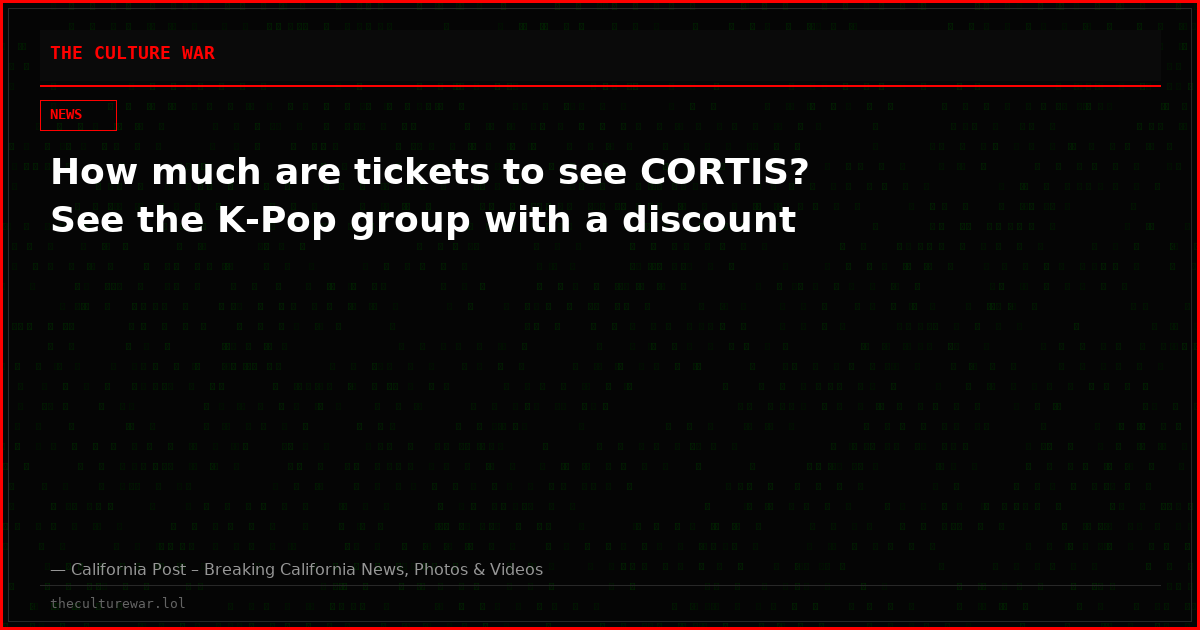 How much are tickets to see CORTIS? See the K-Pop group with a discount