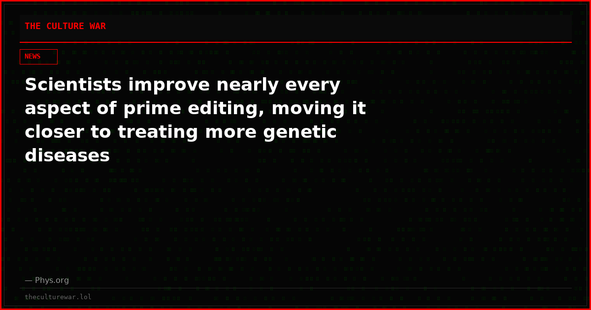 Scientists improve nearly every aspect of prime editing, moving it closer to treating more genetic diseases