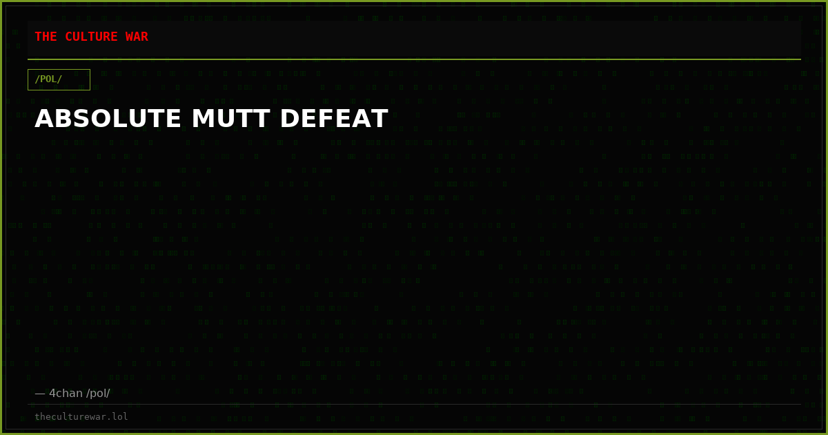 ABSOLUTE MUTT DEFEAT